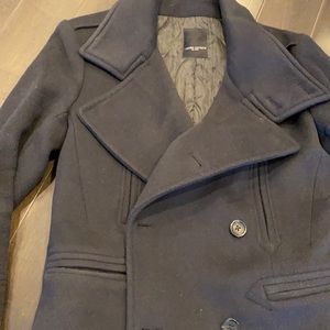 Men Navy Double Style Coat K style